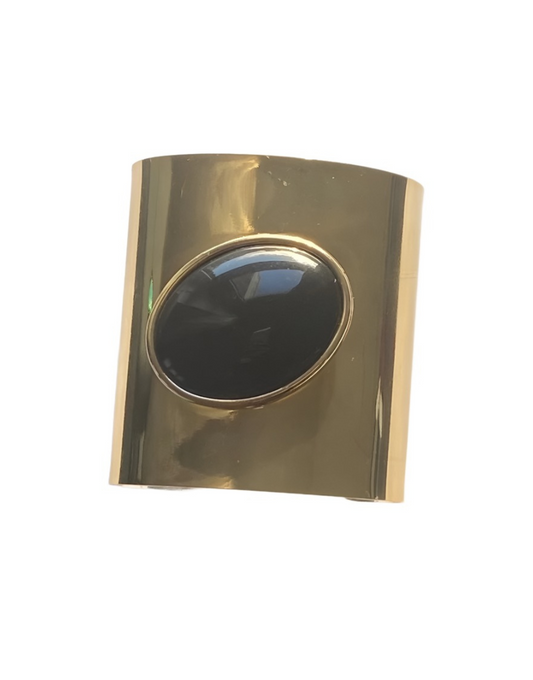 Pre-Owned BIBA Black Large Bracelet Cuff