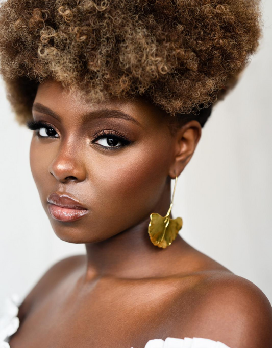 BILOBA Gingko Leaf Drop Earrings