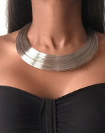 Cargar imagen en el visor de la galería, GODDESS Silver Bamboo Necklace
