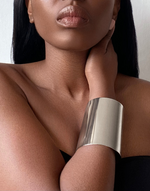 Charger l&#39;image dans la galerie, CLEOPATRA Small Bangle Bracelet Manchette Silver
