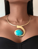 Cargar imagen en el visor de la galería, BIBA Statement Blue Necklace
