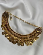 Charger l&#39;image dans la galerie, DAKAHLIA Gold Coin Statement Tribal Choker
