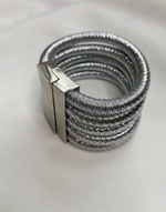 Cargar imagen en el visor de la galería, ALEXANDRIA Multilayer Silver Rope Bracelet
