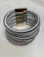 Cargar imagen en el visor de la galería, ALEXANDRIA Multilayer Silver Rope Bracelet
