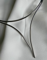 Carregar imagem no visualizador da galeria, OMEGA Minimalist Silver Plated Wire Cuff Necklace

