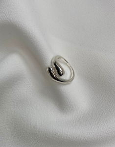 DELUXE Silver Tear Drop Ring  - Adjustable