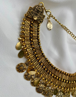 Charger l&#39;image dans la galerie, DAKAHLIA Gold Coin Statement Tribal Choker
