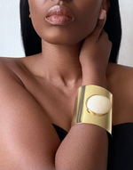 Afbeelding in Gallery-weergave laden, BIBA Statement White Bangle Bracelet
