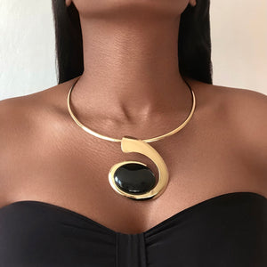 Pre-Owned BIBA Black Necklace