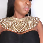 Load and play video in Gallery viewer, ASYUT Statement African Gold Beaded Necklace
