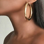 Load image into Gallery viewer, CAIRO Gold Hoop Earrings
