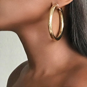 CAIRO Gold Hoop Earrings