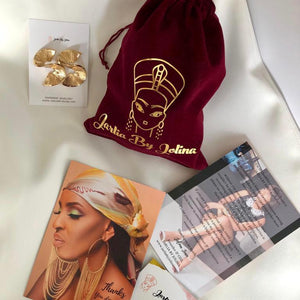 JARLIA BY JOLINA Nefertiti Velvet Gift Bag