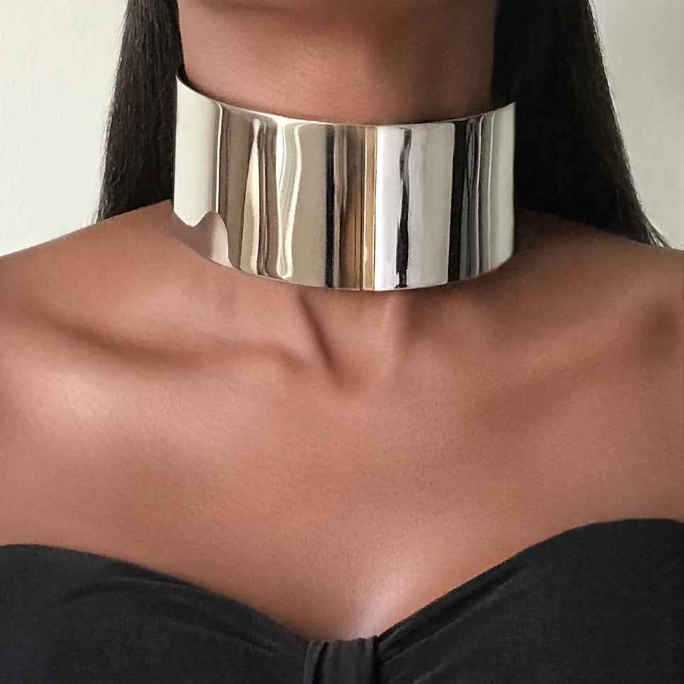 CLEOPATRA Silver Choker